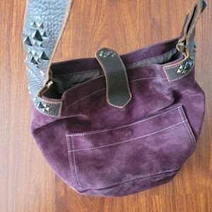 Tylie malibu purple suede purse